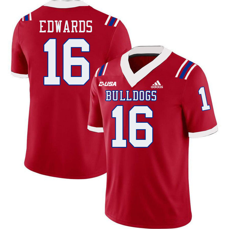 Tru Edwards Louisiana Tech Jersey,LA Tech Bulldogs Football Jerseys,Uniforms,Gears-Red